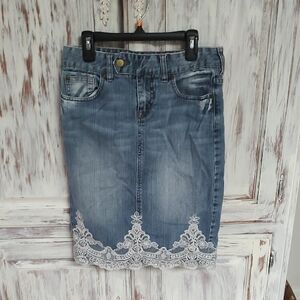 The Limited Blue Denim Skirt